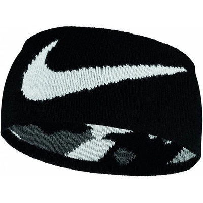 Nike Seamless Knit headband Reversible black/smoke grey/lt smoke grey