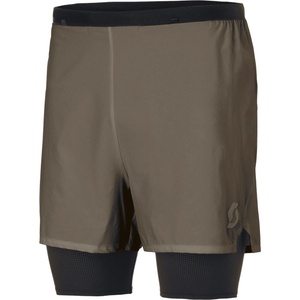 Scott Мъжки шорти за бягане Scott Hybrid Shorts Endurance Tech Running shorts - Wood Grey / Black - размер XL (012-4321-0314)