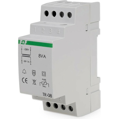 TR-08 - Zvončekový transformátor, 230V > 8V, 8VA