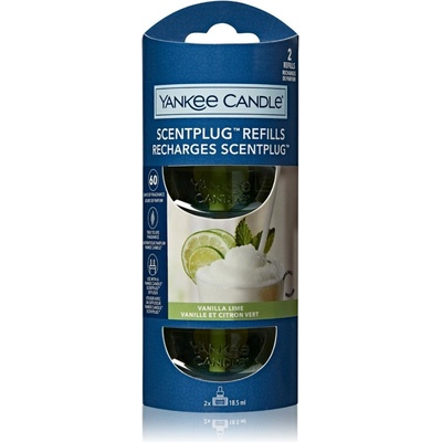 Yankee Candle ScentPlug náplně do elektrického difuzéru do zásuvky Vanilla Lime 18,5ml 2 ks