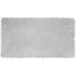 vidaXL Изкуствена овча килим TAFALLA Сиво 60 x 110 cm Полиестер (42021521)