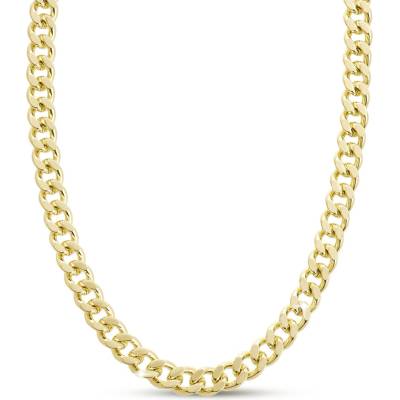 Biju řetízek s hustým cuban vzorem, pozlaceno 14k zlatem 3002534