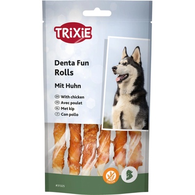 Trixie DENTAfun tyčinka previazaná kuracím mäsom 12 cm/70 g/6 ks
