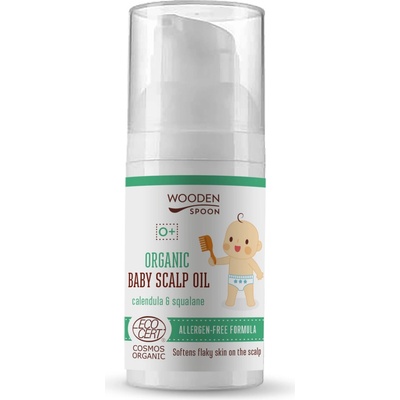 WoodenSpoon Organický olej na detskú pokožku hlavy 15 ml