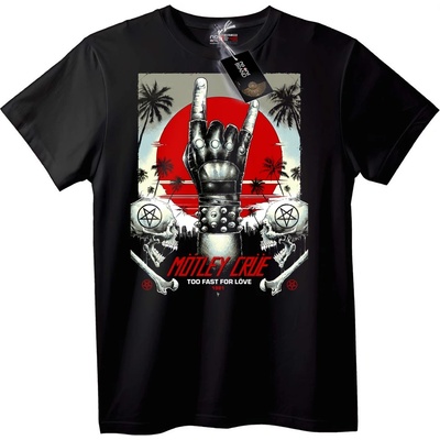 NOONEBRAND Тениска Mötley Crüe Твърде Бързи за Любов 1981 - 2XL, Black