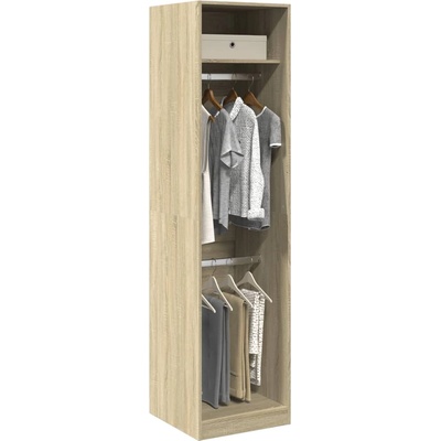 vidaXL Гардероб, дъб сонома, 50x50x200 см, инженерно дърво (3307785)