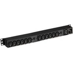 Eaton EFLX12I power distribution unit (PDU) 1U Black 13 AC outlet(s) EFLX12I, Basic, 1U, Single-phase, Rackmount, Horizontal/Vertical,