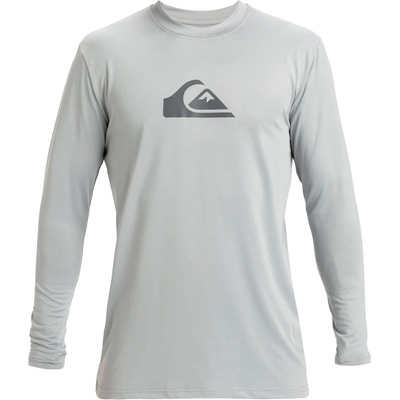 Quiksilver Мъжка плажна тениска от ликра Quiksilver Everyday Surf Tee L/S Lycra - Quarry (050-1595-0714)