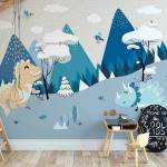 Art Gift Decor Тапет за детска стая - Праисторическа гора