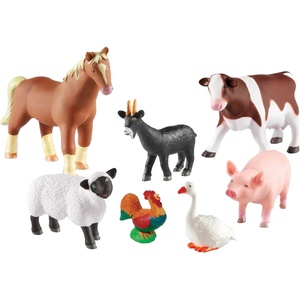 Learning Resources Игрален комплект Learning Resources - Животни от фермата, големи (LER0694) - baby
