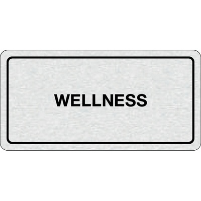 Nalepovací cedulka na dveře - Wellness
