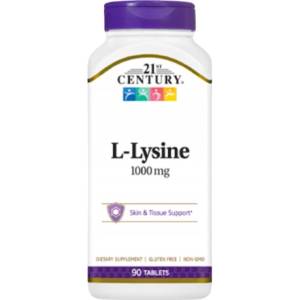 21st Century L-Lysine 1000 mg [90 Таблетки]