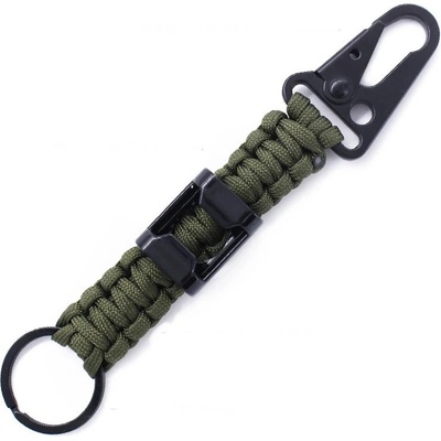 Dongguan Brighten Paracordová klíčenka s otvírákem a karabinou Barva paracordu armádní zelená – Zboží Mobilmania