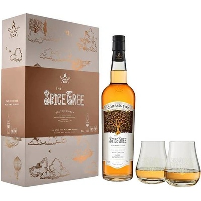 Compass Box Spice Tree 46% 0,7 l (dárkové balení 2 sklenice)