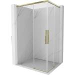 Mexen Rox Дуо плъзгаща душ кабина 85 x 75 см, прозрачна, златна - 8C2D-085-075-50-00 (8C2D-085-075-50-00)