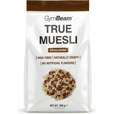 GymBeam Истинско мюсли 500 g шоколад
