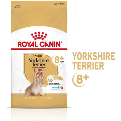 Royal Canin Yorkshire Terrier Adult 8+ 1, 5 кг - суха храна за възрастни йоркширски териери над 8 години
