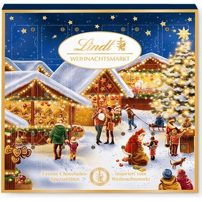 Lindt Adventný kalendár Vianočný trh 115g