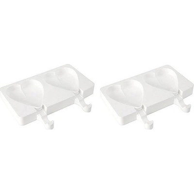 Silikónová forma na nanuky – 2 ks, srdcia, 91 × 85 × 23 mm - Silikomart - Silikomart