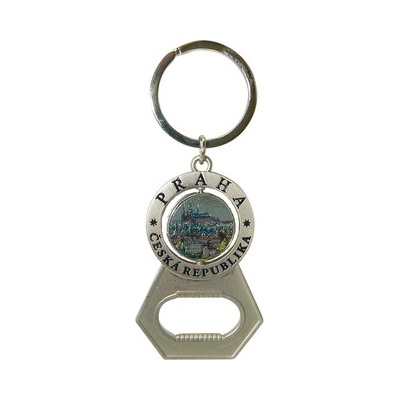 Prívesok na kľúče s otvírákem Hradčany