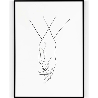 Plakát / Obraz Ruce 30 x 40 cm Pololesklý saténový papír