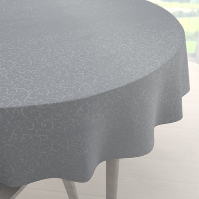 Biante Teflónový okrúhly obrus TF-086 Ornamenty na sivom Ø 70 cm