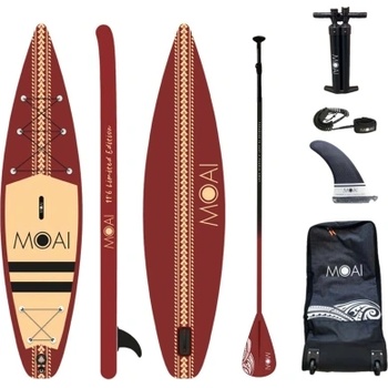 MOAI Стендъп падъл борд MOAI Limited Edition SUP 12'6" в червено (M-22126LS)