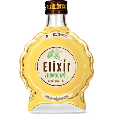 Rudolf Jelínek Elixír z Bazového Květu Budík 14,7% 0,2 l (dárčekové balenie)