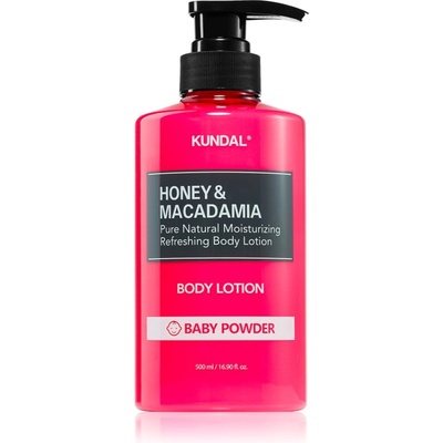 KUNDAL Honey & Macadamia Baby Powder подхранващ лосион за тяло с хидратиращ ефект 500ml