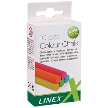 Linex Цветни тебешири за дъска CCHC (10) (100412202)