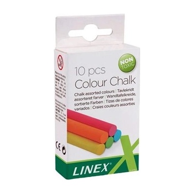 Linex Цветни тебешири за дъска CCHC (10) (100412202)