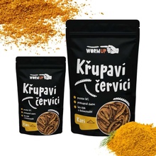 WormUP Křupaví červíci s kari 80 g