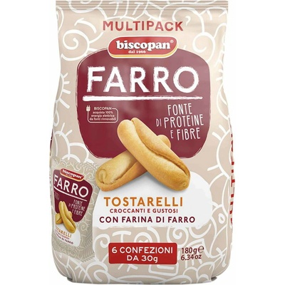 Biscopan Tostarelli špaldové tyčinky multipack 180 g