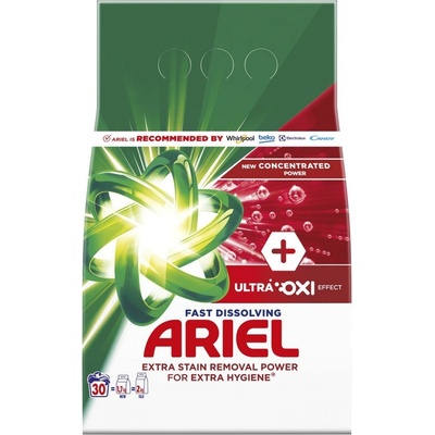 Ariel +Ultra Oxi Effect Prací prášok 30 PD 1,65 kg
