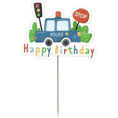 Godan Декорация за торта - Полиция, 13 x 10, 5 cm