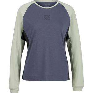 Stoic Дамска фланелка с дълъг ръкав за колоездене Stoic Women's PerformanceMerino LofsdalenSt. MTB L/S Cycling jersey - Light Agave Green / Multi - размер 3XL (156-2840-0217)