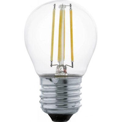Eglo Filamentová LED žiarovka, E27, G45, 4W, 470lm, 2700K, teplá biela