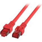  Червена пач корда категория 6, екранирана s/ftp, lszh (k5512.10)