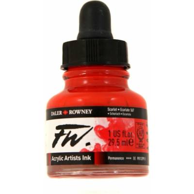 Daler-Rowney FW artist akrylový tuš 29,5 ml scarlet