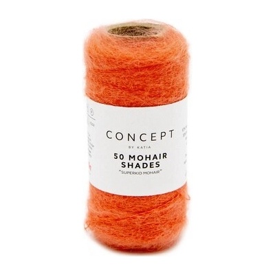 50 MOHAIR SHADES Katia Farby 50 MOHAIR: 42 koralová