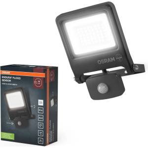 OSRAM ENDURA Flood Sensor Outdoor Spotlight 30W 4000K Gray IP65 - 4099854659423