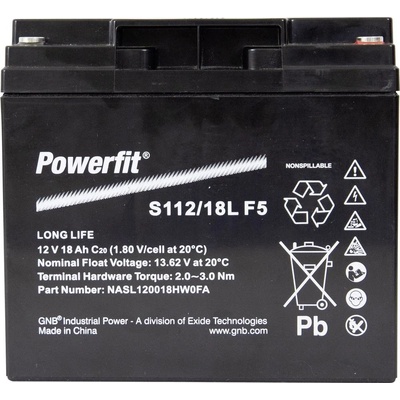 GNB Powerfit Powerfit S112/18L F5 S112/18LF5 12 V 18 Ah