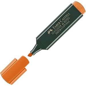 Faber-Castell Текст маркер Faber-Castell 1548 Скосен връх 1-5 mm, Оранжев