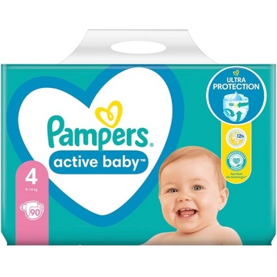 Памперси Pampers Active Baby 4 (9-14 кг. ) - 90 броя