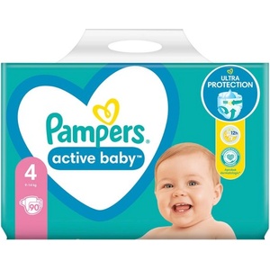 Pampers Памперси Pampers Active Baby 4 (9-14 кг. ) - 90 броя