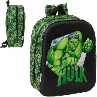 HULK AVENGERS MARVEL 3D ruksak do škôlky - VYPUKLÝ 27 cm