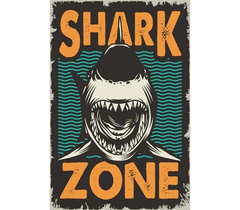 Ceduľa Shark Zone