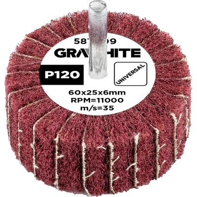 Graphite Lamelový kotúč 60 x 25 x 6 mm P120 58T409