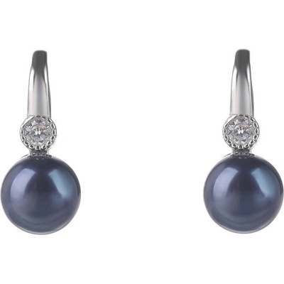 Mýl stříbrné náušnice visací perly 30941000005