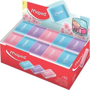 Maped Дисплей за гумички, MAPED "Essentials Soft Pastel", смесени цветове 112921 (112921)